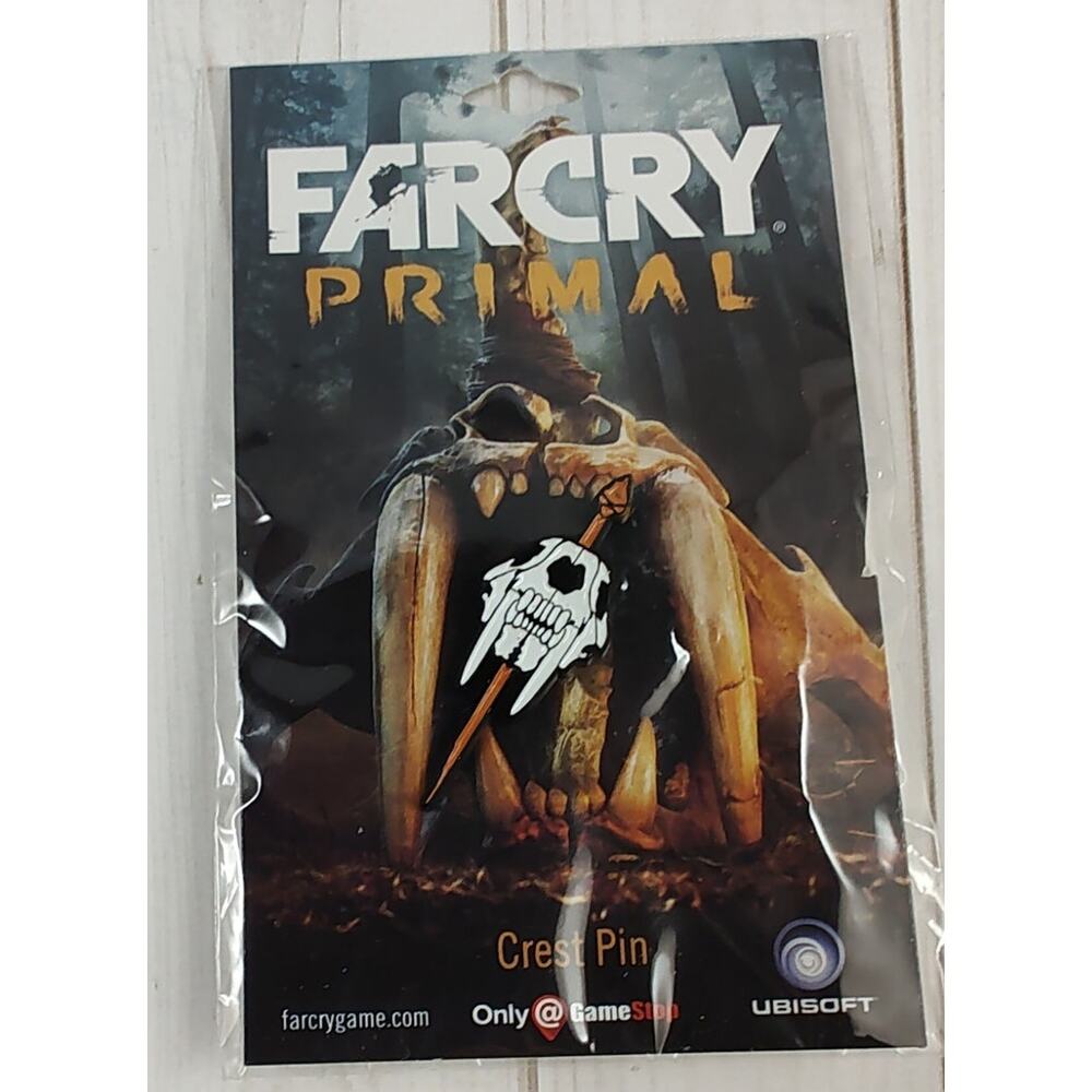 Far Cry Primal GameStop Exclusive Sabertooth Tiger Crest Pin-Hat, Lapel, Jacket